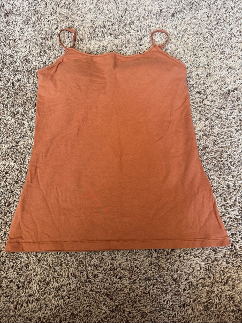 No Boundaries Rust Spaghetti Strap Cami